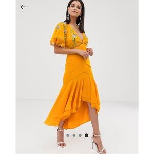 NWT ASOS Embroidered Dress